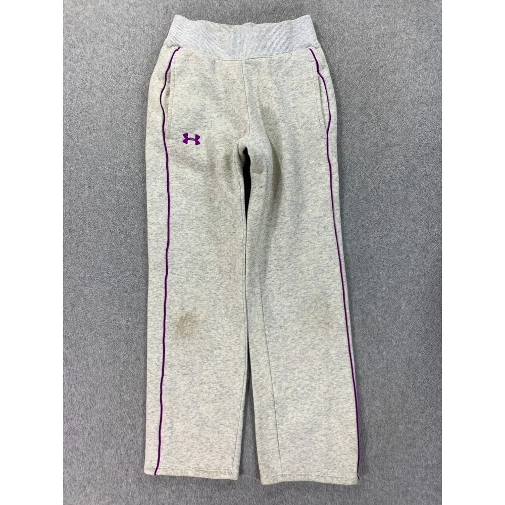 Under Armour Storm Loose‎ Fit Sweatpants (Youth Medium) Gray/Purple